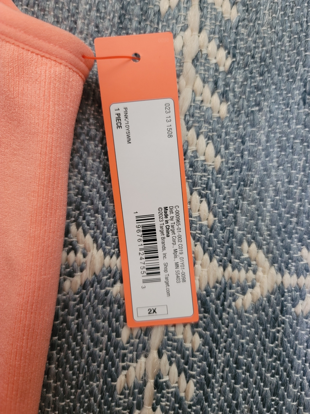 Colsie Peach Ribbed Cropped Tank - Picture 5 of 6